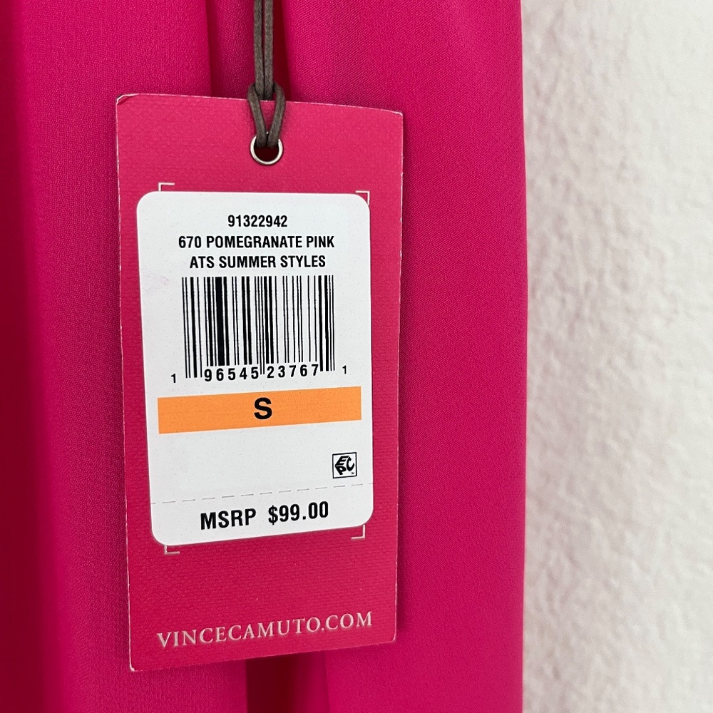 Vince Camuto Flowy, Wife Leg, Pink Jumpsuit, Size Small - Picture 3 of 7